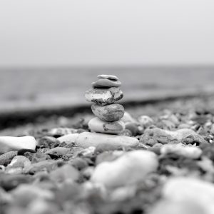 Blance - sten på stranden. Fotokunst